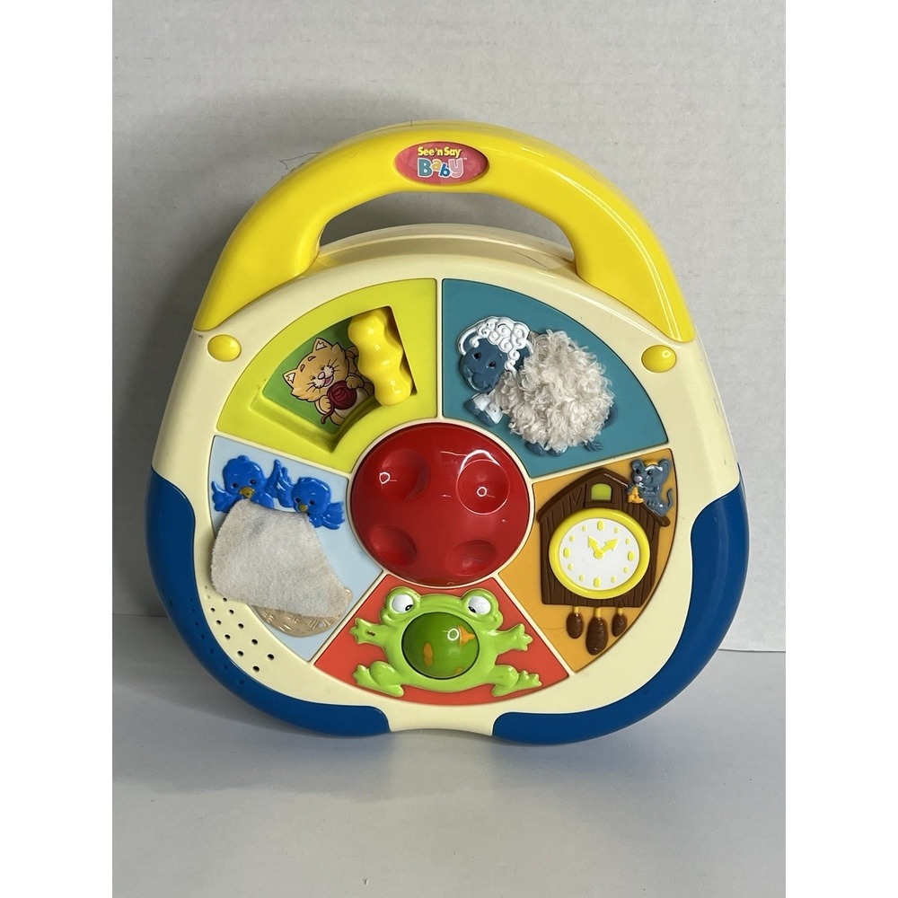 Mattel See 'n Say Baby Nursery Rhymes 2005 Touch-and-Feel Toy Tested and Works